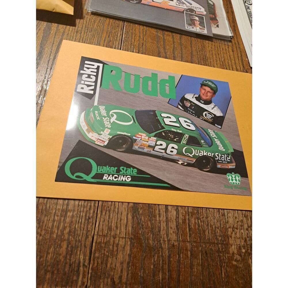 Vintage 1989 Ricky Rudd Quaker State #26 NASCAR Driver Card King Racing Buick